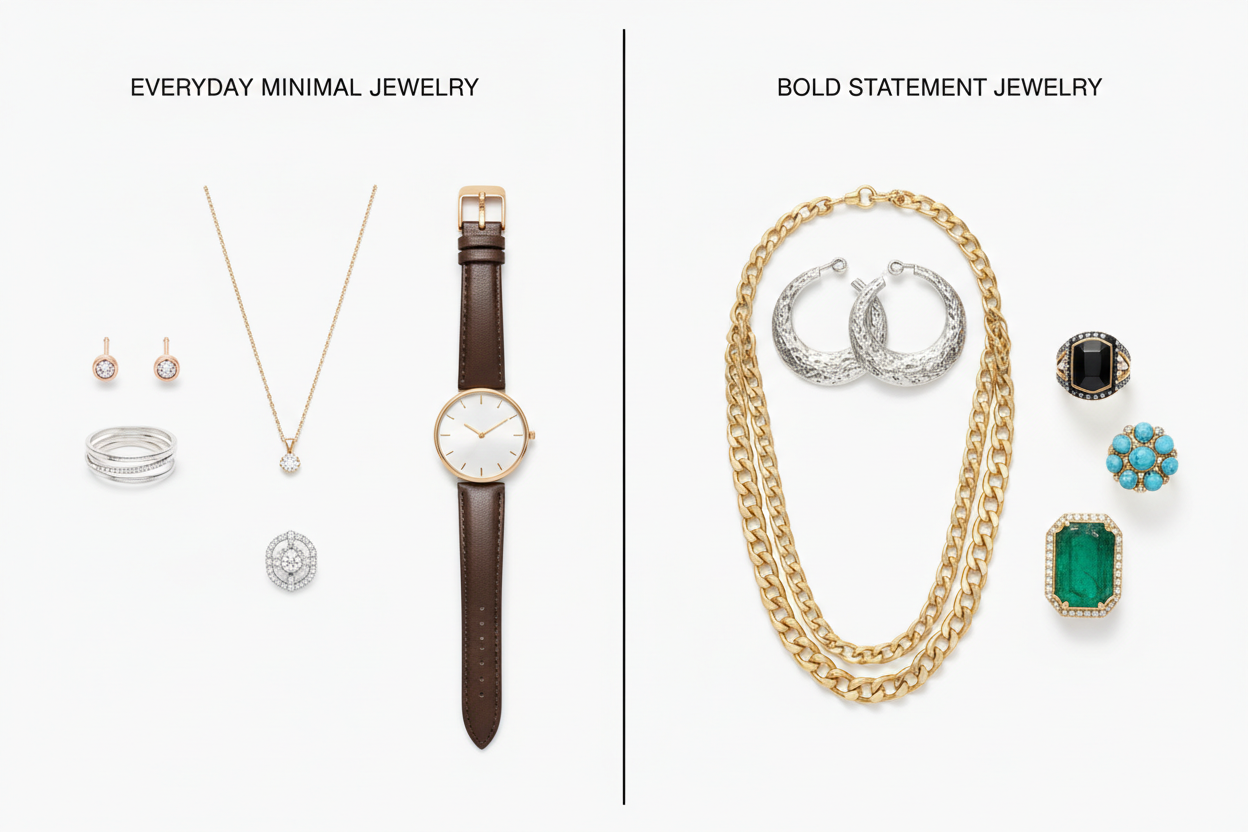 Everyday vs Statement Jewelry: When to Wear What