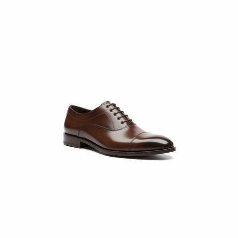 Men's Premium Brown Cap-Toe Oxford Formal Shoes