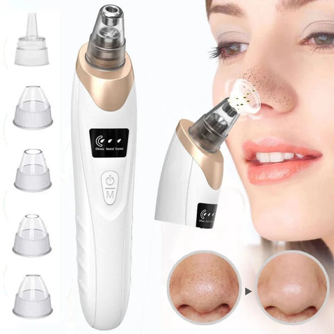 5-in-1 Blackhead Remover Machine – Rechargeable Pore Cleaner & Vacuum Suction Tool