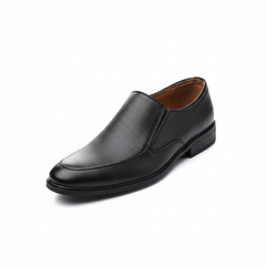 Men's Classic Textured Black Slip-On Formal Shoes