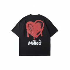 Melted Heart Skeleton Graphic T-Shirt - Stylizz