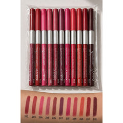 Kashee's Lipstick Pencil  | 12Pcs Packet | Nude & Dark Shades