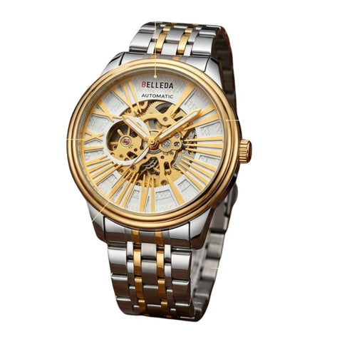 BALLEDA Original Watch - Automatic Movement, Steel Chain