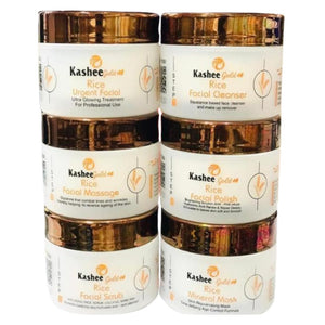 Kashees Rice Facial Kit 6 Pcs Set | Brightening & Nourishing Facial Kit