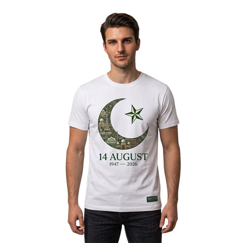Pakistan 1947–2026 Independence Day T-Shirt | Pakistan Map Printed Men's T-Shirt