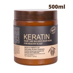 Keratin Hair Mask 500ml, deep repair and nourishing hair treatment