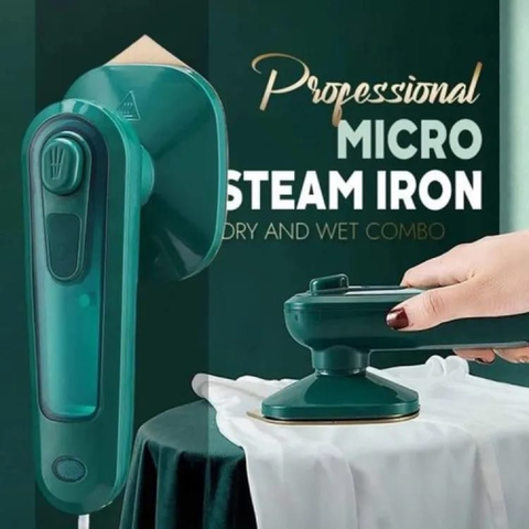 Portable Steam Iron | Compact Handheld Garment Steamer for Clothes