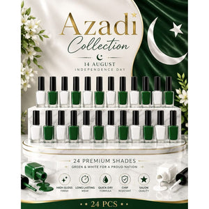 Peel Off Nail Paint Set 24 pieces, quick dry peelable nail polish collection
