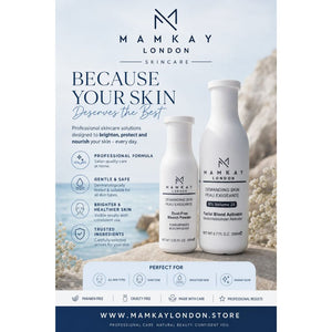Mamkay London Whitening Skin Polish Bleaching 2 Pcs Set | Brightening & Exfoliating Facial Kit