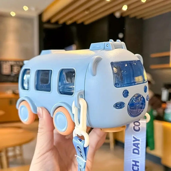 Baby Bus 🚌 Water Bottle 500ml | Cute Kids Portable Drinking Bottle