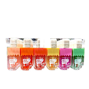 Crazy Girl Color Changing Lip Gloss Set, 6 pieces magic color changing gloss