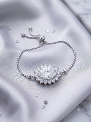 New Fashionable Up Down Silver Bracelet | Adjustable Trendy Bracelet for Women