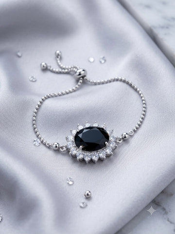 New Fashionable Up Down Silver Bracelet | Adjustable Trendy Bracelet for Women