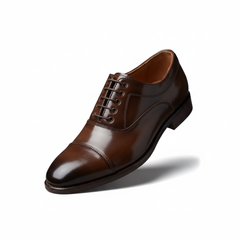 Men's Premium Brown Cap-Toe Oxford Formal Shoes