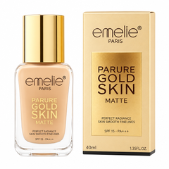 Emelie Parure Gold Skin White Background