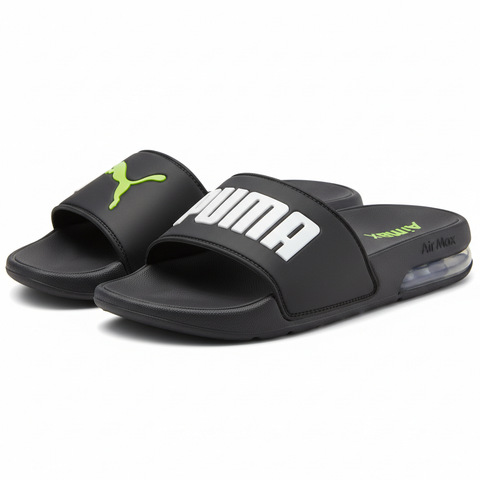 Sports Style Men's Slides – Grey Green