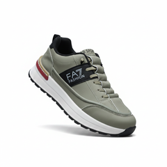 Fashion FA7 men's shoe in olive Khaki on white background