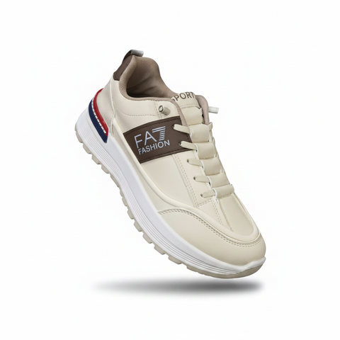 Fashion FA7 men's shoe in Khaki on white background