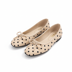Fone polka dot bow pumps for girls