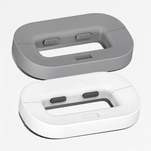 Fridge lock box grey and white colors - white background