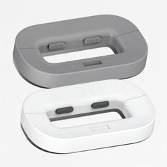 Fridge lock box grey and white colors - white background