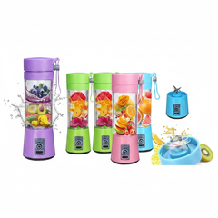 6 Blade Mini Portable USB Juicer Blender - White Background