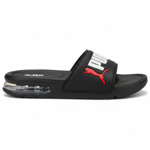 Sports Style Men's Slides – Black Red