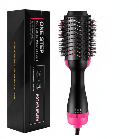 One Step Hair Dryer and Styler Hot Air Brush - white background 1024x1024