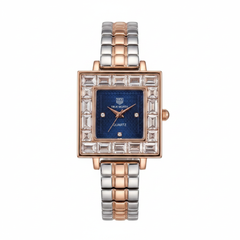 Ladies Chain Watch - Navy Blue Rose Gold