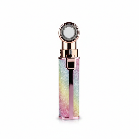 Blawless 2-in-1 Trimmer rainbow glitter design white background