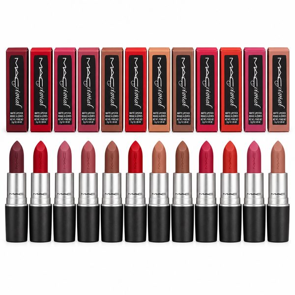 MAC Matte Lipstick - Set of 12 Pieces